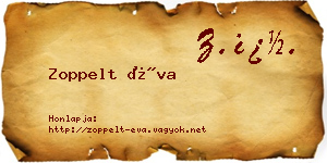 Zoppelt Éva névjegykártya