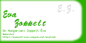 eva zoppelt business card